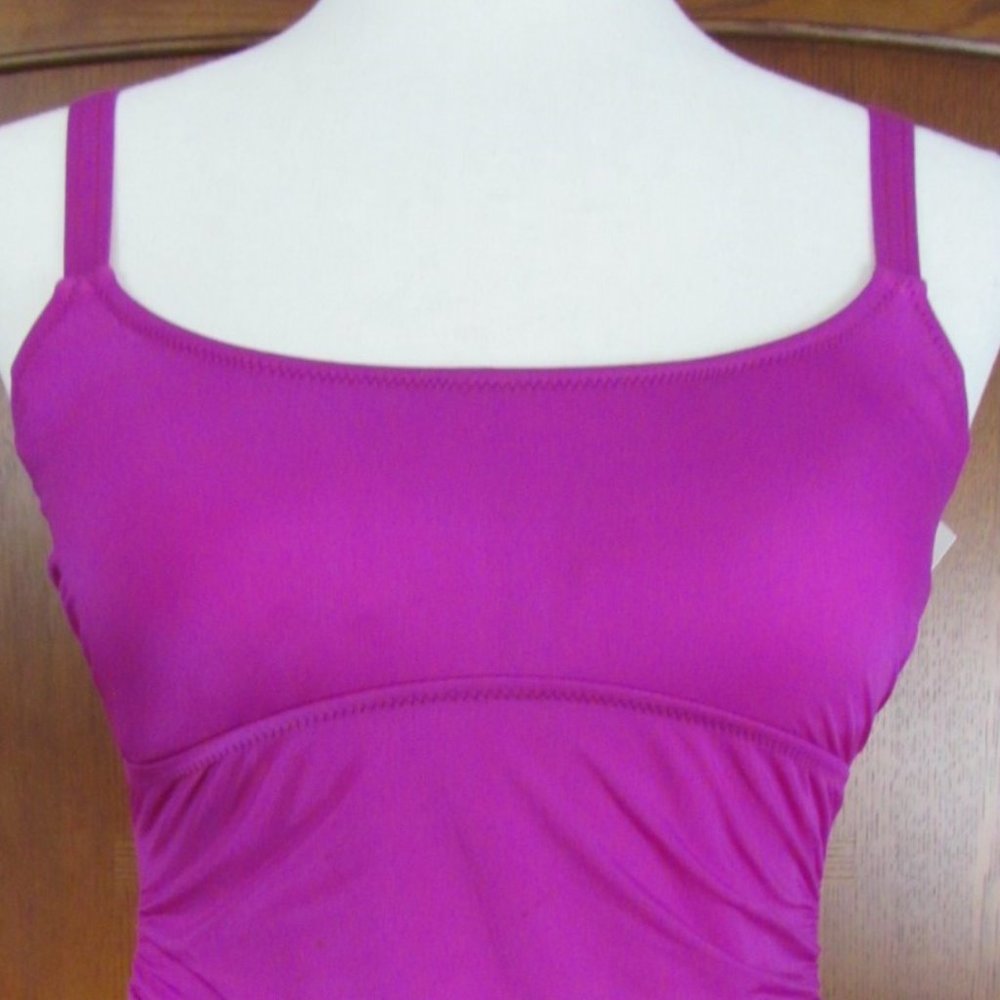 Ruched Bodice Tankini Top